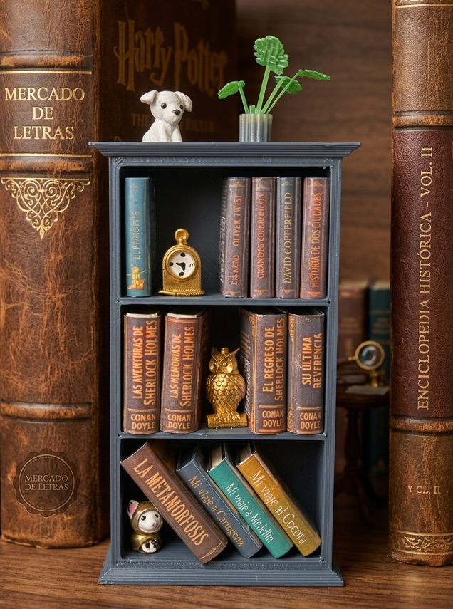 Mini Biblioteca Cuadrada